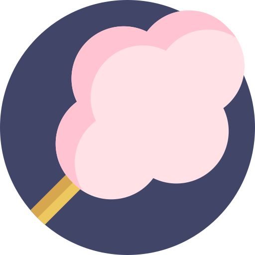 Cotton candy Detailed Flat Circular Flat icon