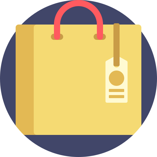 Shopping bag Detailed Flat Circular Flat icon