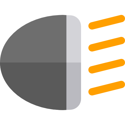 Car lights Basic Rounded Flat icon