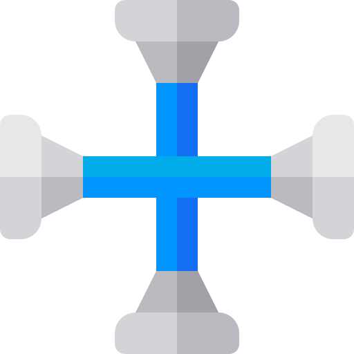 크로스 렌치 Basic Rounded Flat icon