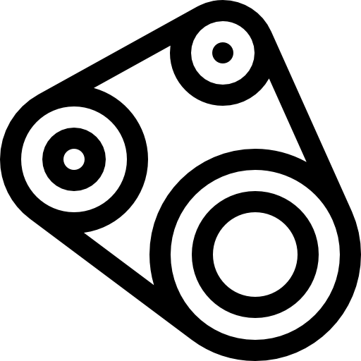 distributieriem Basic Rounded Lineal icoon