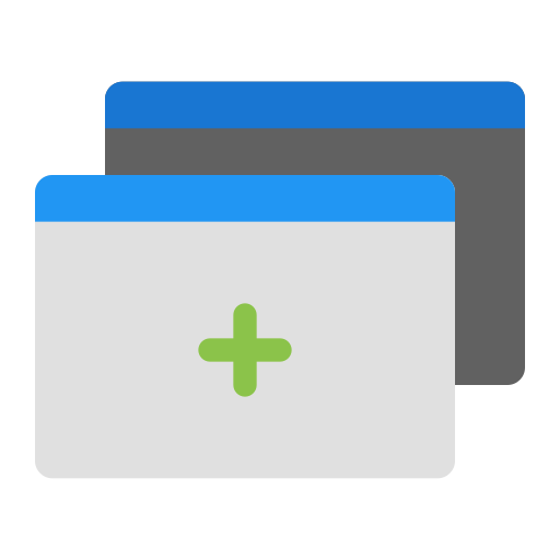 New tab Generic color fill icon
