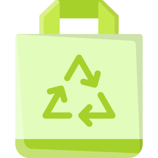bolsa de reciclaje Generic color fill icono