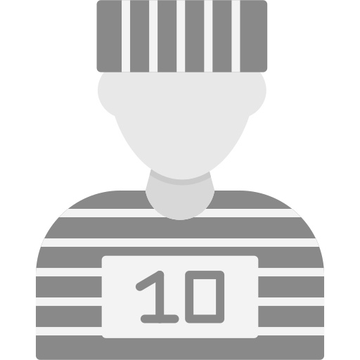 Prisoner Generic color fill icon