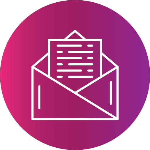 Letter Generic gradient fill icon