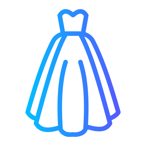 웨딩 드레스 Generic gradient outline icon