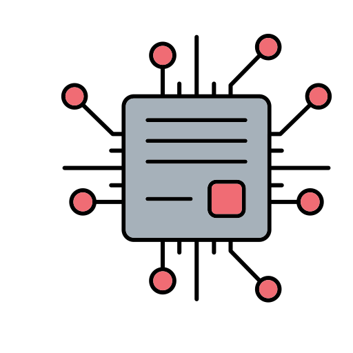 mikrochip Generic color lineal-color icon