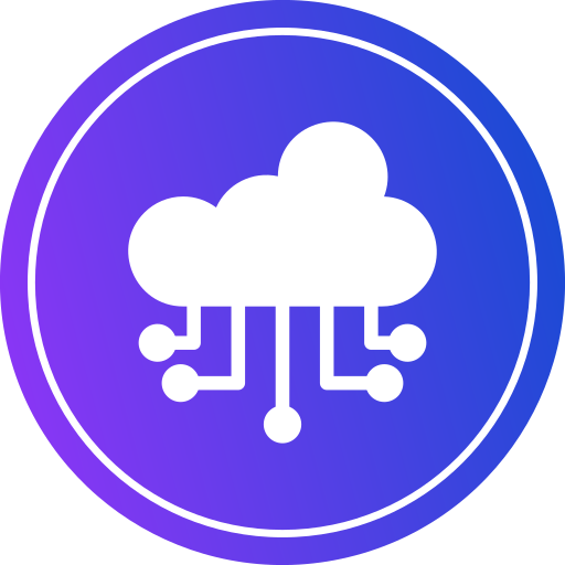 computing cloud Generic gradient fill icon