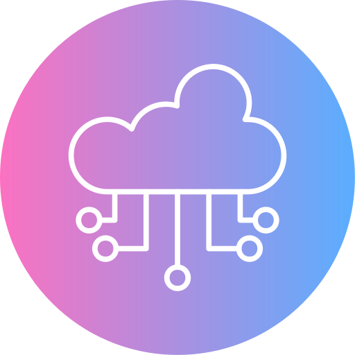computing cloud Generic gradient fill icon