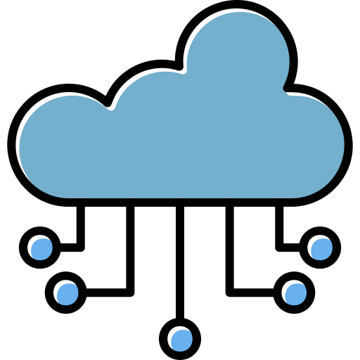 Computing Cloud Generic color fill icon