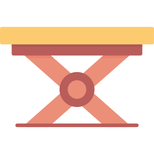 Folding table Generic color fill icon