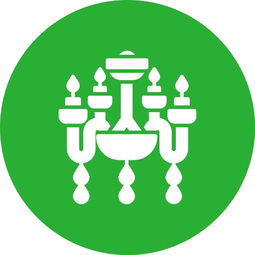 Chandelier Generic color fill icon