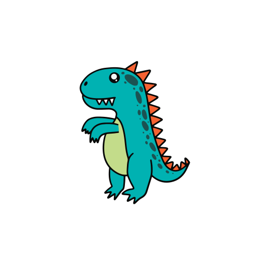 공룡 Generic color lineal-color icon