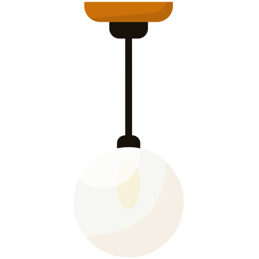 lámpara de techo Generic color fill icono