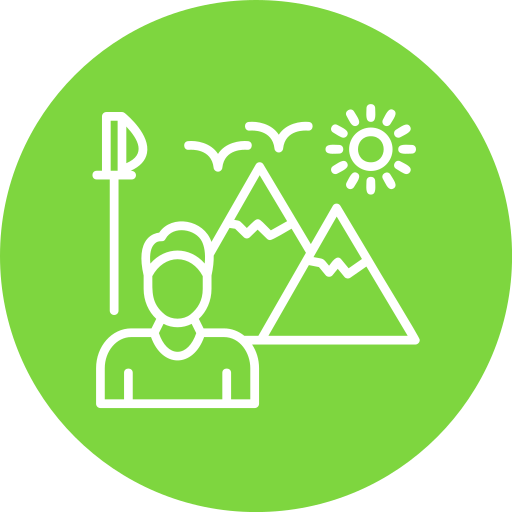 Hiking Generic color fill icon