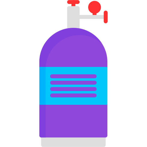 zbiornik tlenu Generic color fill ikona