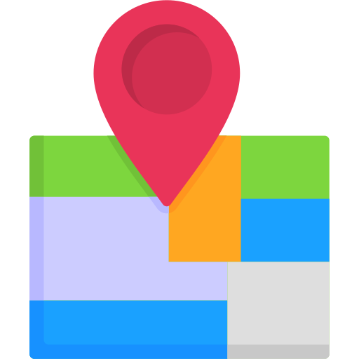 地図 Generic color fill icon
