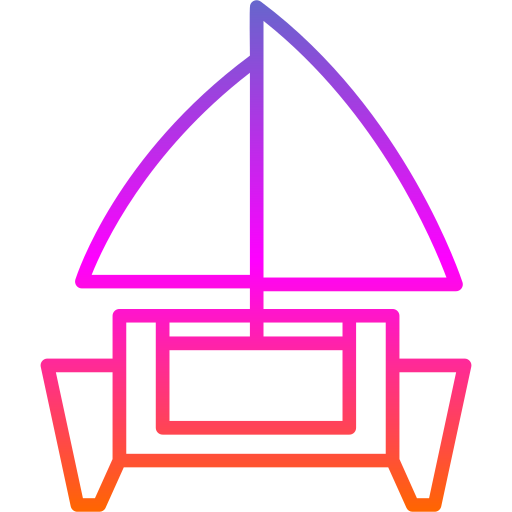 Catamaran Generic gradient outline icon
