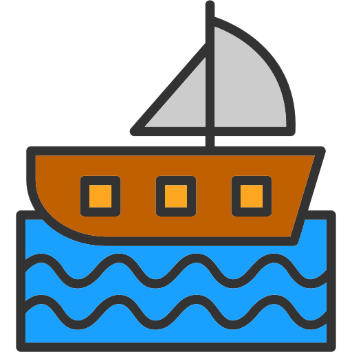 帆船 Generic color lineal-color icon