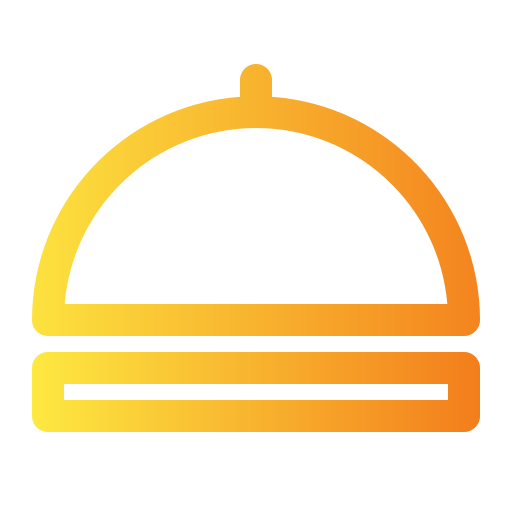 식품 커버 Generic gradient outline icon