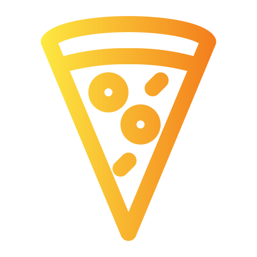 kawałek pizzy Generic gradient outline ikona