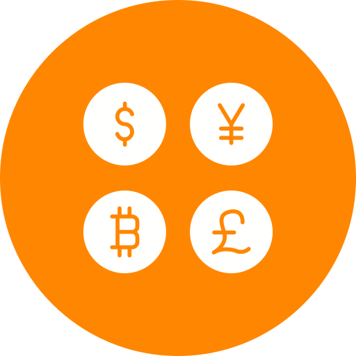 simboli di valuta Generic color fill icona
