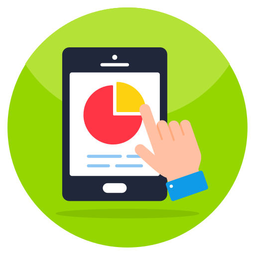 mobile analytics Generic color fill icon