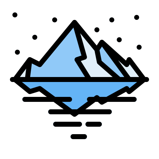 氷山 Generic color lineal-color icon