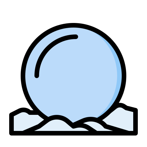 palla di neve Generic color lineal-color icona