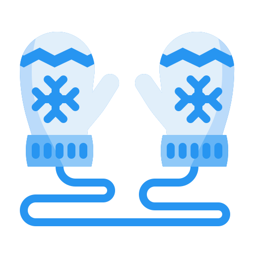 Зимние перчатки Generic color fill иконка