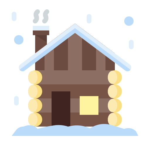 Wood cabin Generic color fill icon