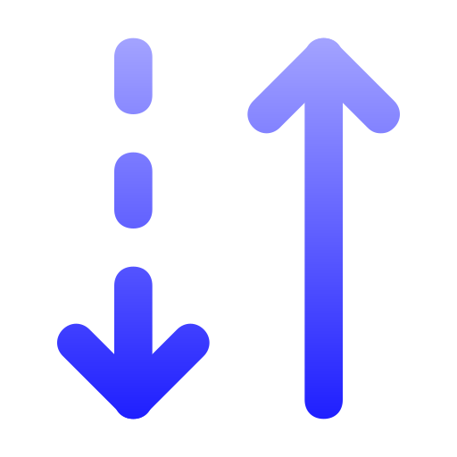 Up and Down Arrow Generic Gradient icon