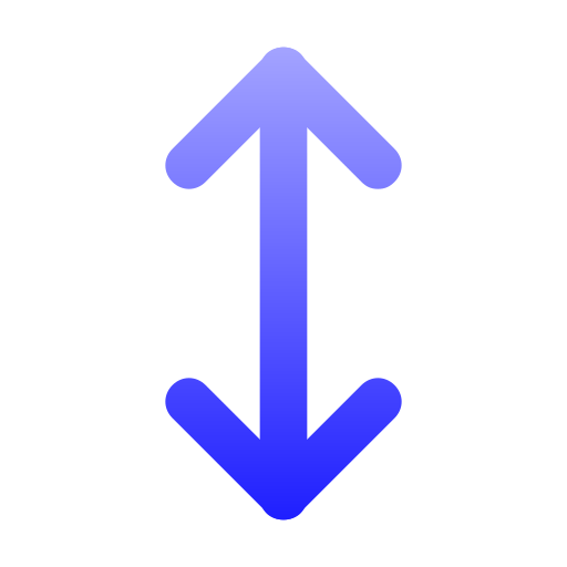 Vertical arrow Generic Gradient icon