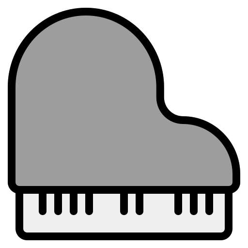 グランドピアノ Generic color lineal-color icon