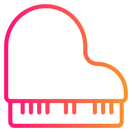 Grand piano Generic gradient outline icon