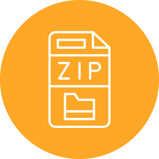 fichier zip Generic color fill Icône