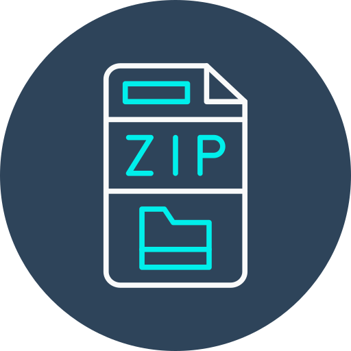 Zip file Generic color fill icon