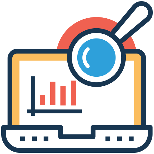 Web analytics Generic Outline Color icon