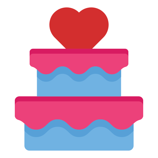 bolo de casamento Generic color fill Ícone