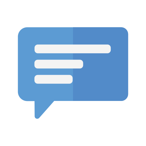 Chat Bubble Generic color fill icon