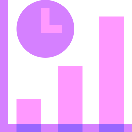 wykres słupkowy Basic Sheer Flat ikona