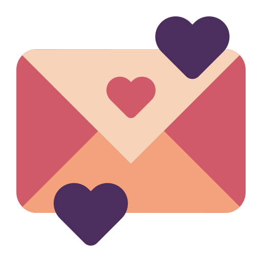 carta de amor Generic color fill icono