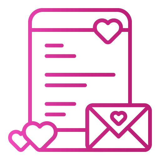 Love letter Generic gradient outline icon