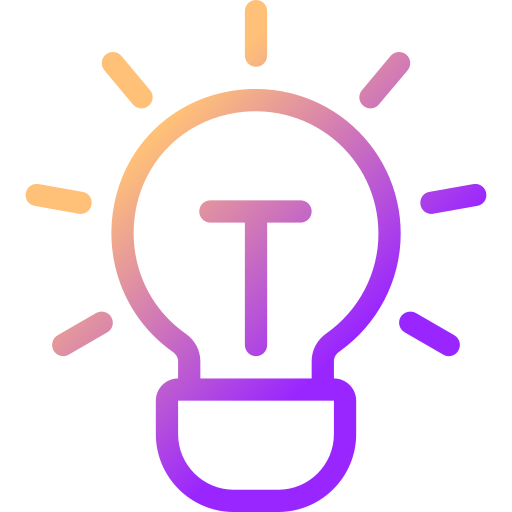 Idea bulb Generic Gradient icon