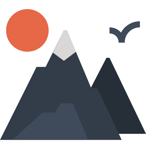 montañas Generic color fill icono