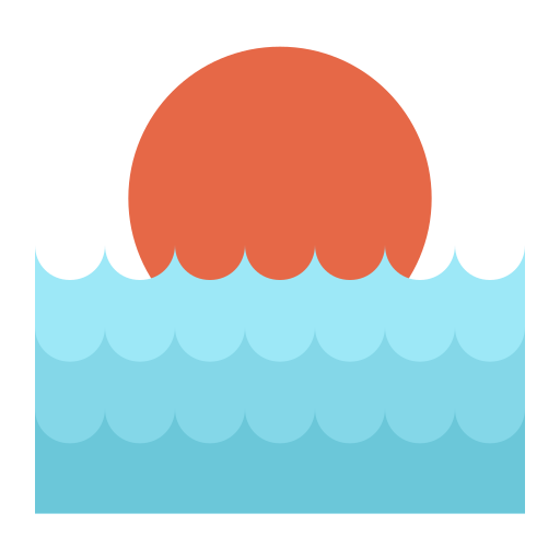 wschód słońca Generic color fill ikona