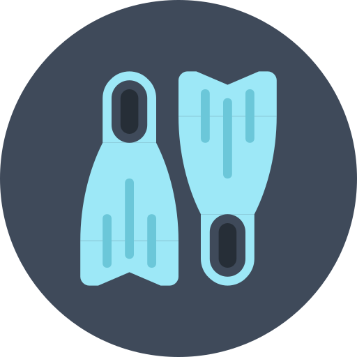 Flippers Generic color fill icon