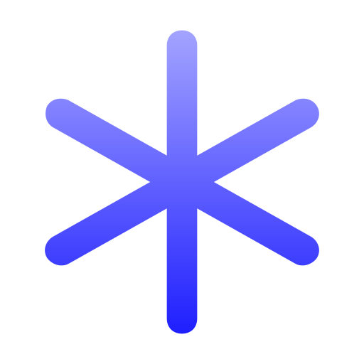 asterisk Generic Gradient icoon