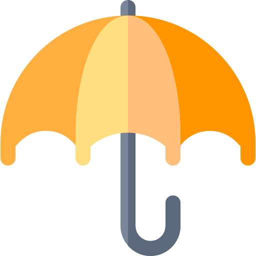 Umbrella Basic Rounded Flat icon