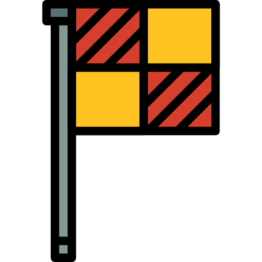 bandera Surang Lineal Color icono